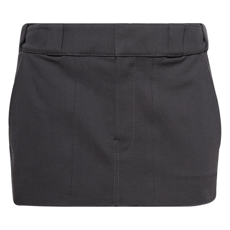 Alexander Wang Mid Rise Workwear Skort W/ Distressed Crease 'Tornado'