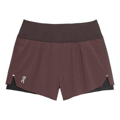 (WMNS) On Running Running Shorts 'Dark Red'
