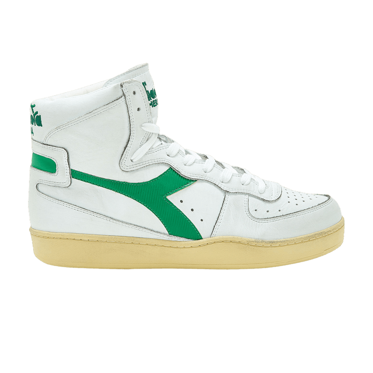 Diadora Mi Basket Used 'White Verdant green'