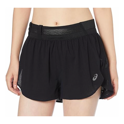(WMNS) ASICS Metarun Split Shorts 'Black'