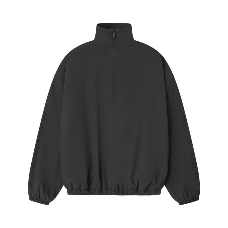 Fear of God Essentials Womens Nylon Half Zip Track Jacket 'Iron Grey'