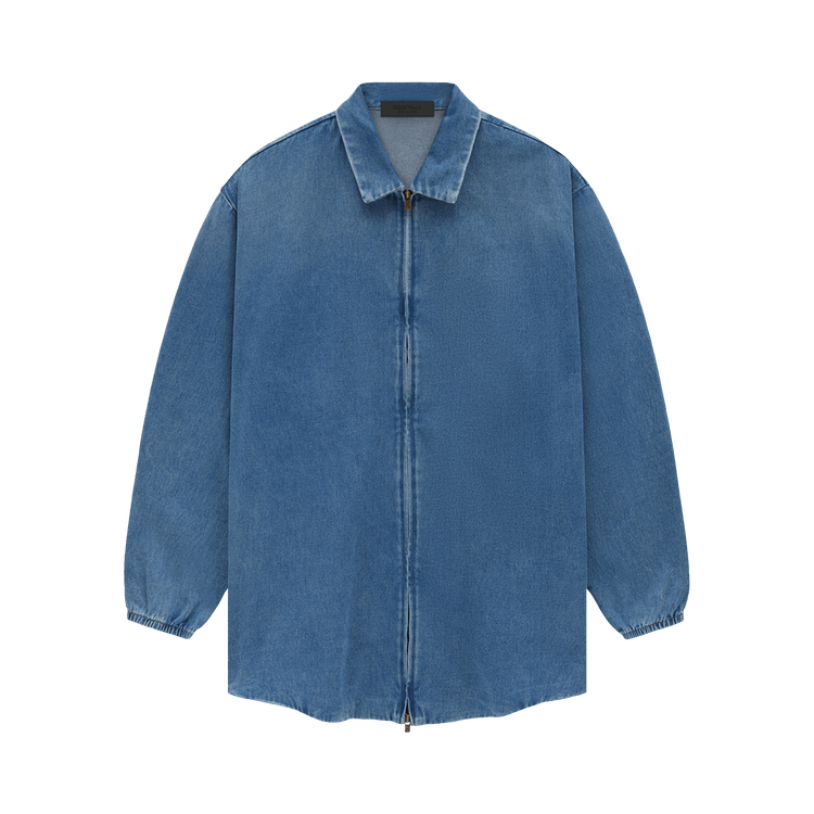 Fear of God Essentials Denim Overshirt 'Medium Wash'