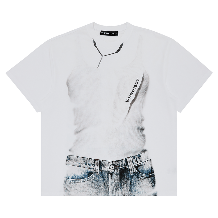 Y/Project Trompe L'Oeil T-Shirt 'White'