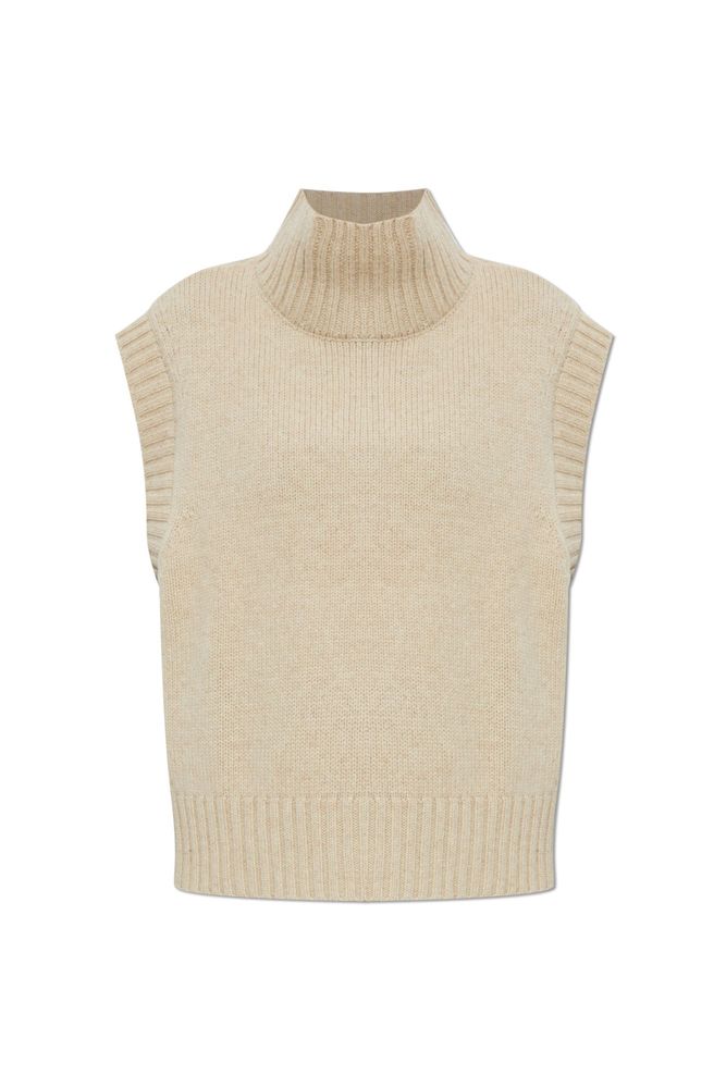 Rethinkit Studios Ribbed Turtleneck Knitted Top