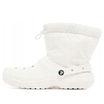 (WMNS) Crocs Classic Lined Neo Puff Boots 'White'