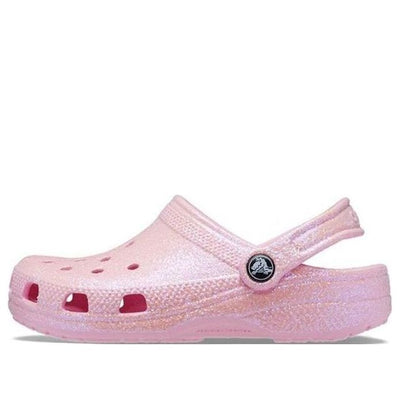 (GS) Crocs Classic Glitter Clogs 'Pink'