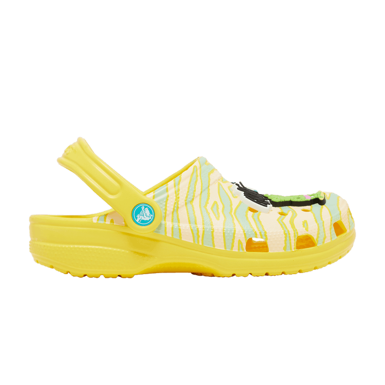 Ron English x Crocs Classic Clog Kids 'Party Animals - Zebra Lemon'