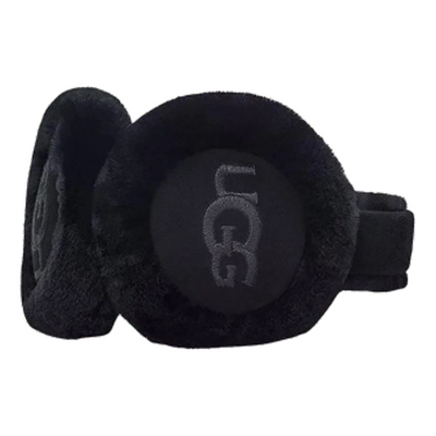 (WMNS) UGG Sheepskin Embroidery Earmuf 'Black'