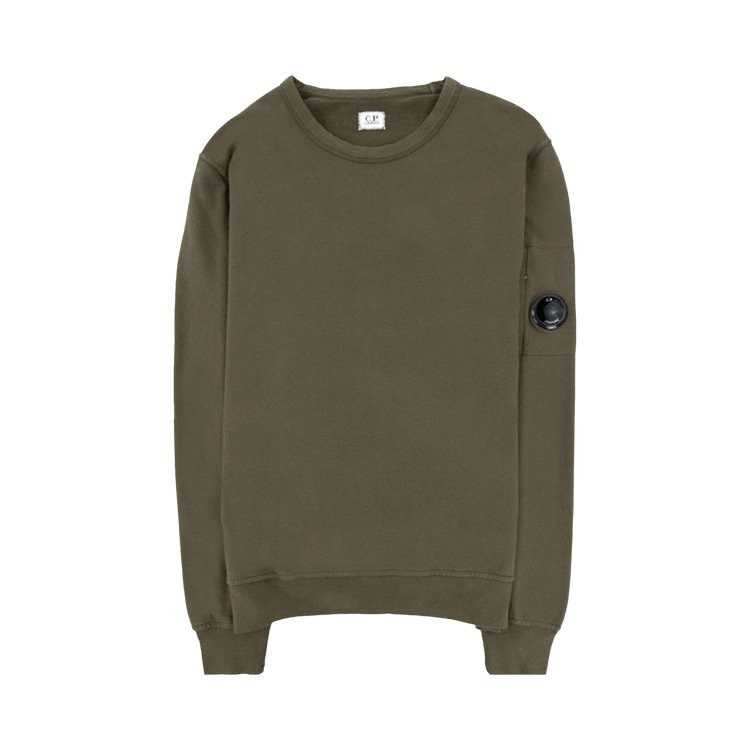 C.P. Company Light Fleece Zip Lens Sweatshirt 'Ivy Green'