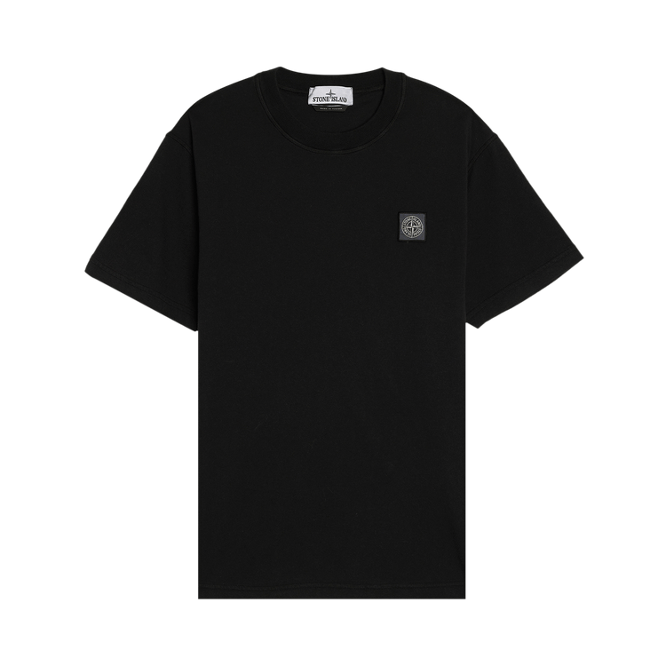 Stone Island Fissato Garment Dyed T-Shirt 'Black'