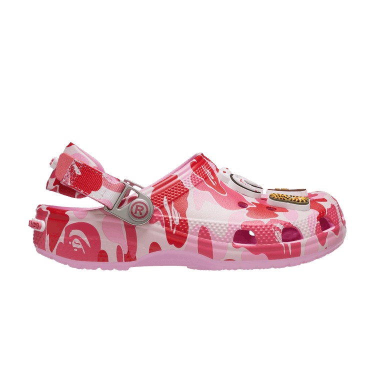BAPE x Crocs Classic Clog Kids 'ABC Camo - Pink'