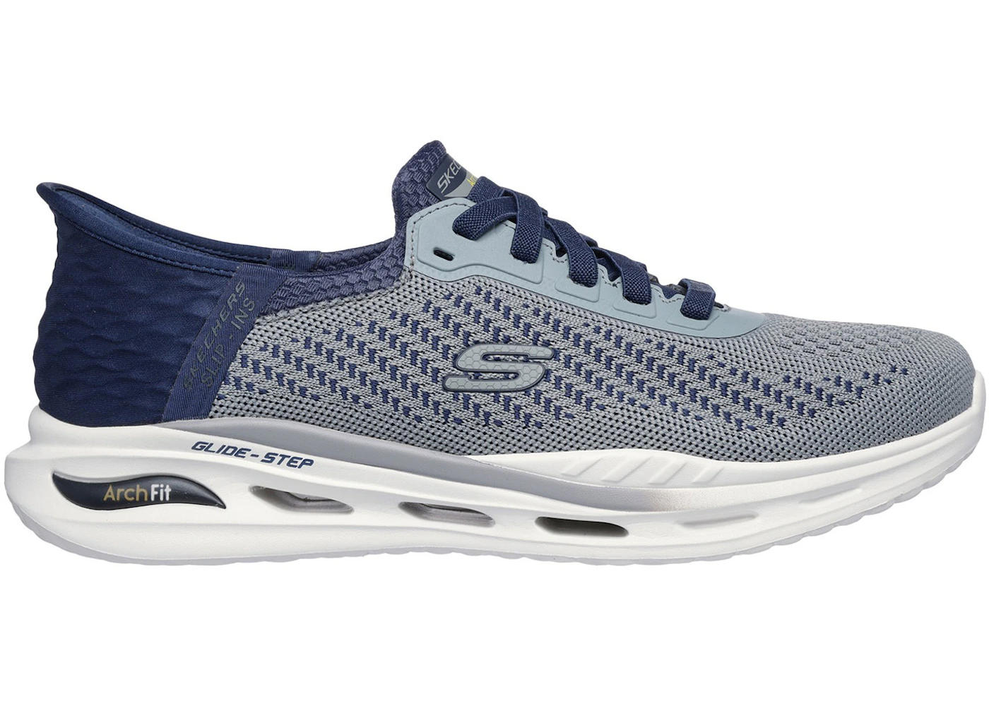 Skechers Slip-ins Relaxed Fit Arch Fit Orvan Drex Grey Navy