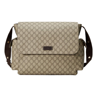 Gucci GG Supreme Plus Diaper Bag 'Beige Brown'