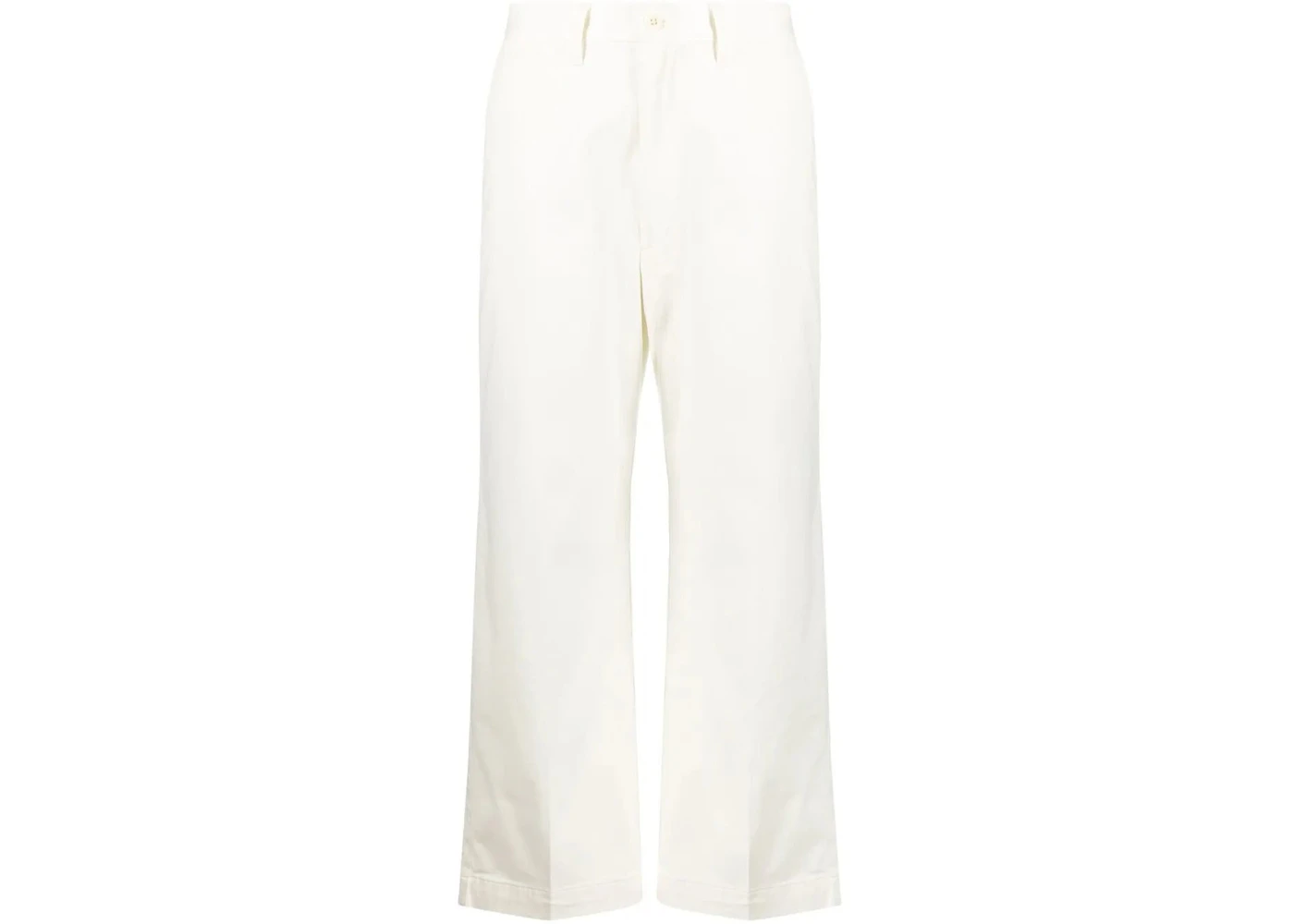 Polo Ralph Lauren High Waisted Cropped Trousers Warm White