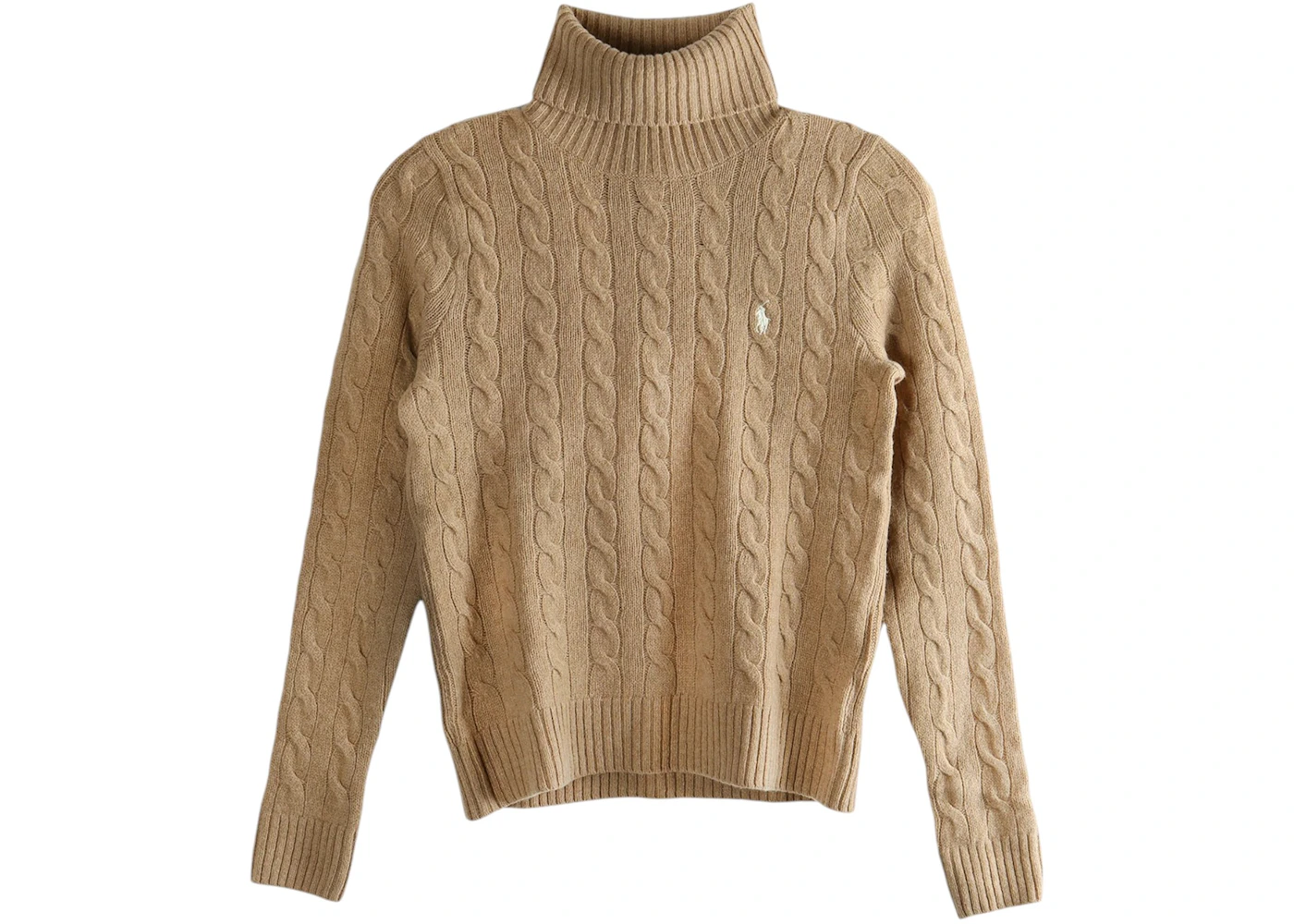 Polo Ralph Lauren Women's Wool Cashmere L/S Pullover Camel Melange