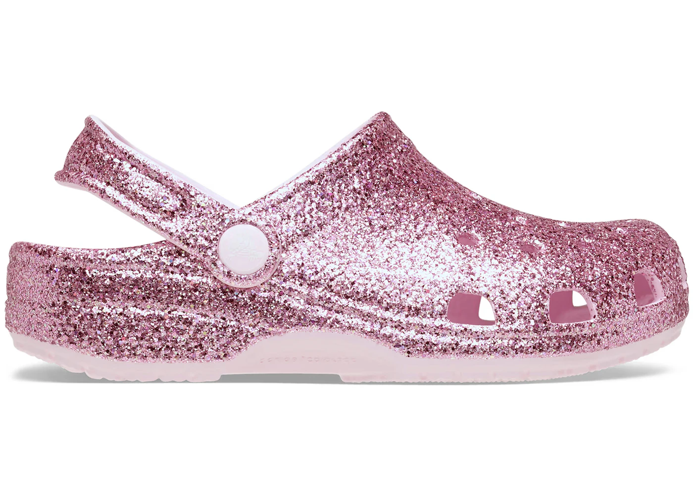 Crocs Classic Chunky Glitter Clog Pink Milk (Kids)