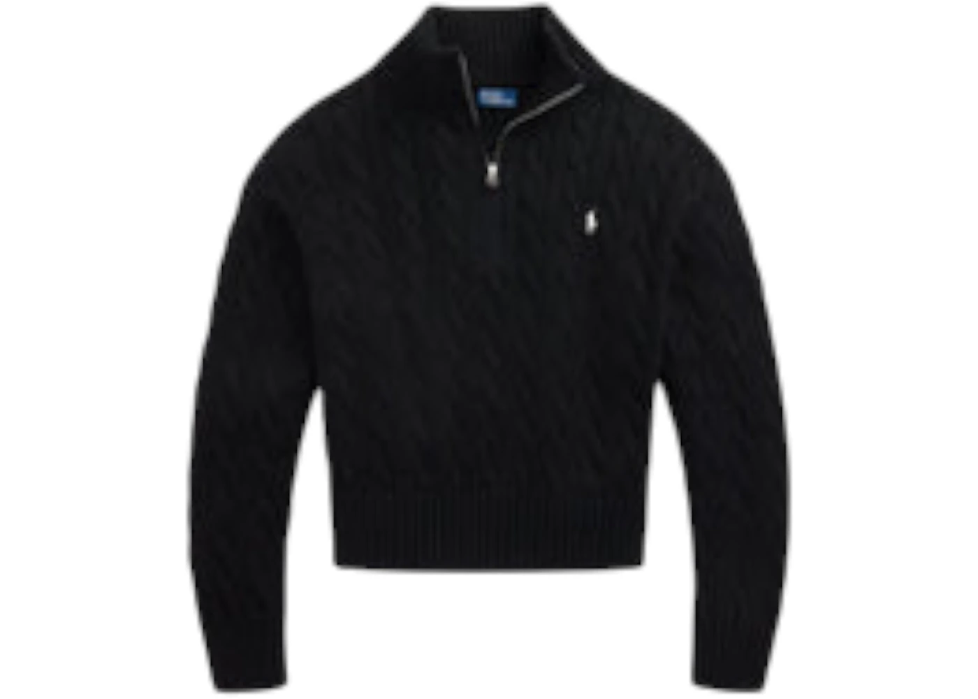 Polo Ralph Lauren Half Zipper Long Sleeve T-shirt Black