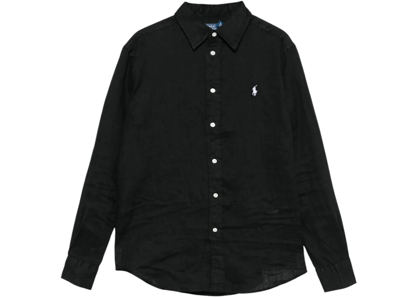Polo Ralph Lauren Classic Long Sleeve Button Front Shirt Polo Black