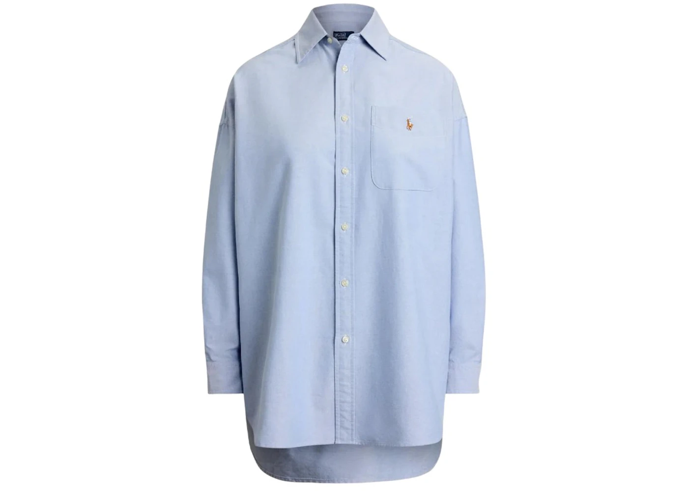 Polo Ralph Lauren Long Sleeve Oxford Collared Sport Shirt Blue