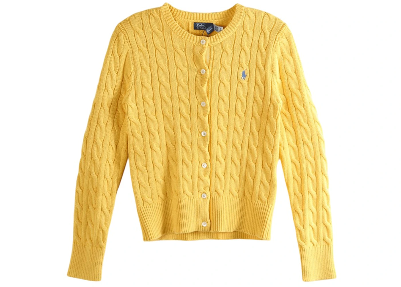 Polo Ralph Lauren Long Sleeve Cardigan Beach Yellow