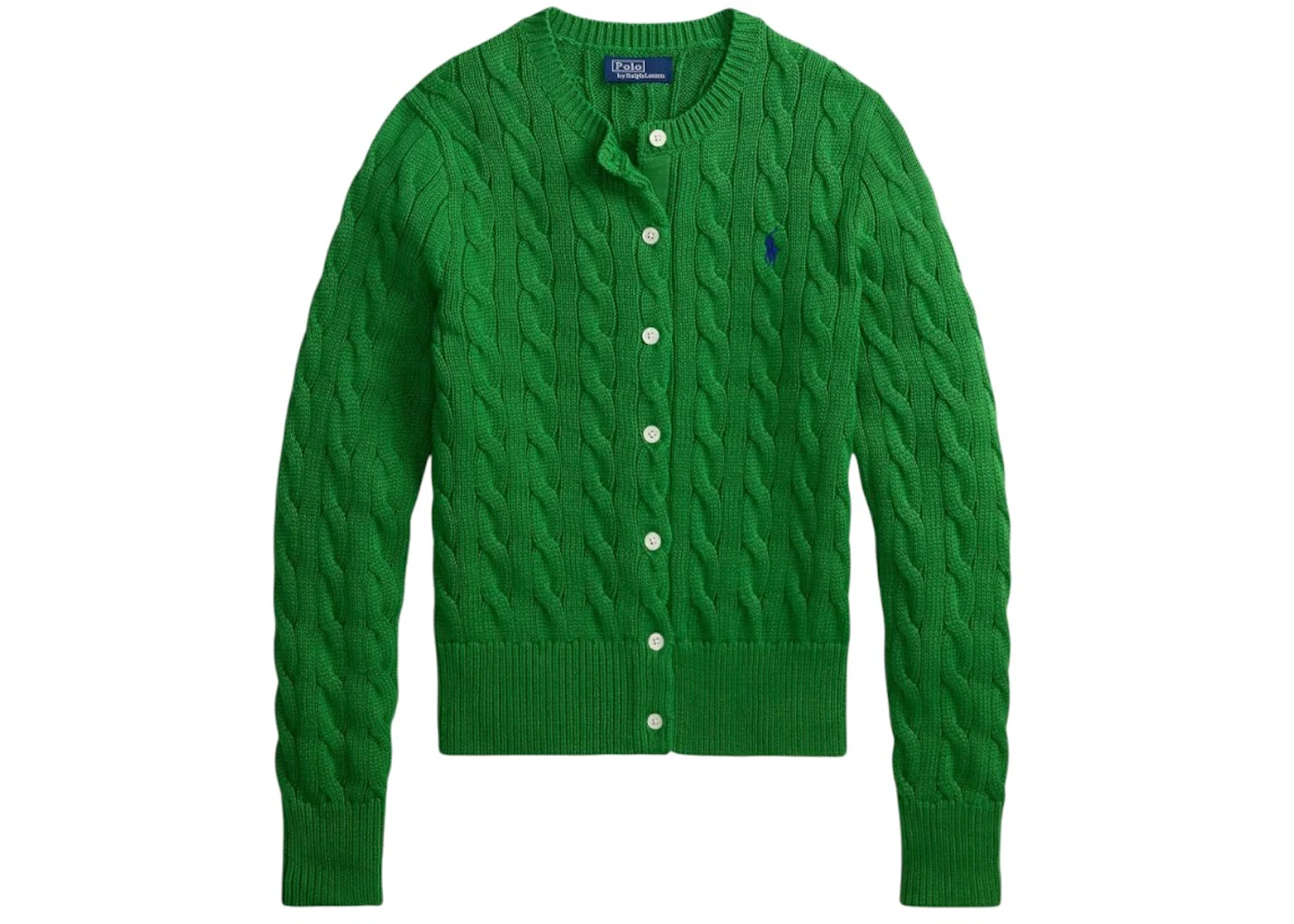 Polo Ralph Lauren Long Sleeve Cardigan Fiji Green
