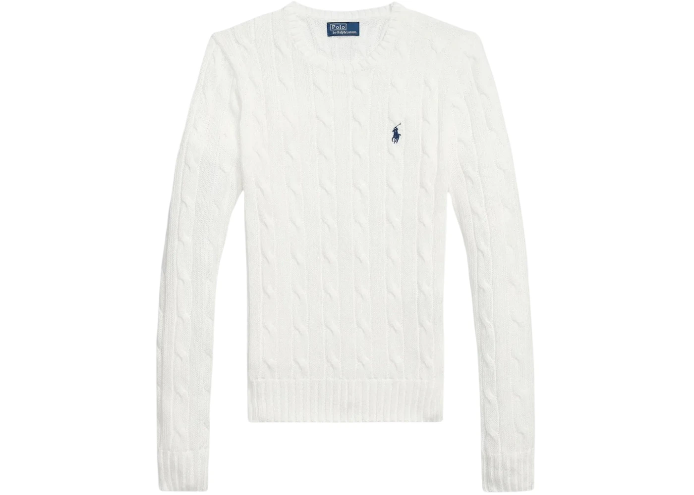 Polo Ralph Lauren Women's Pima Cotton Julianna Long Sleeve Pullover White