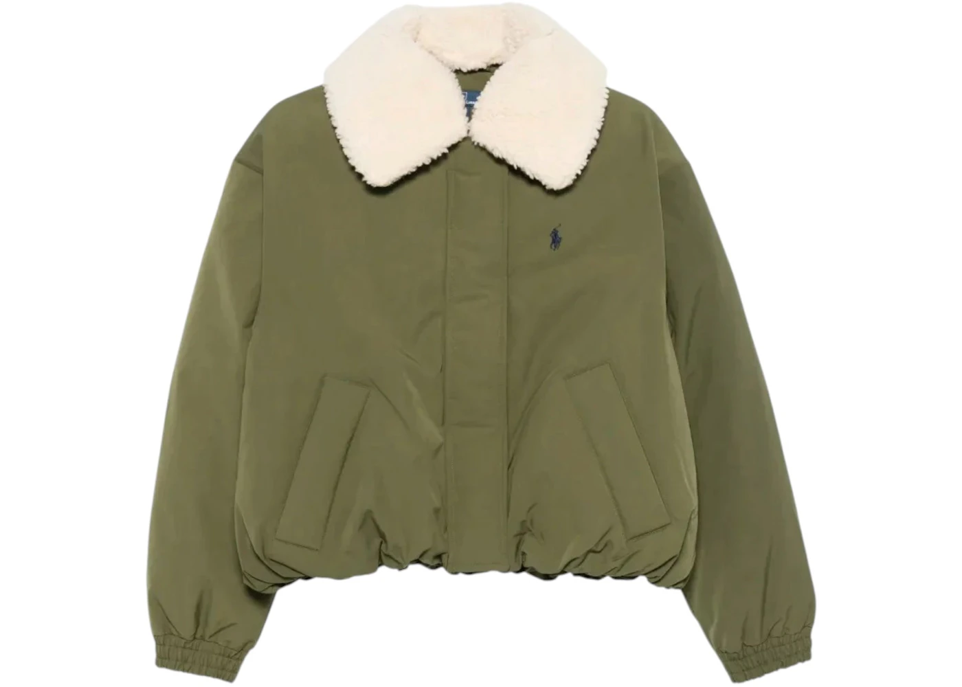 Polo Ralph Lauren Women's 95d Matte Poly Blnd Jacket Olive