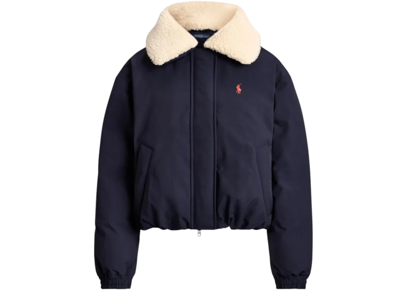 Polo Ralph Lauren Women's 95d Matte Poly Blnd Jacket Navy