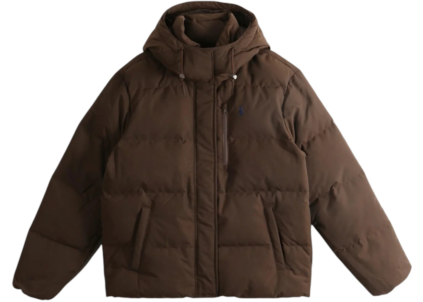 Polo Ralph Lauren Women's 95d Matte Taffeta Woven Coat Dark Beech