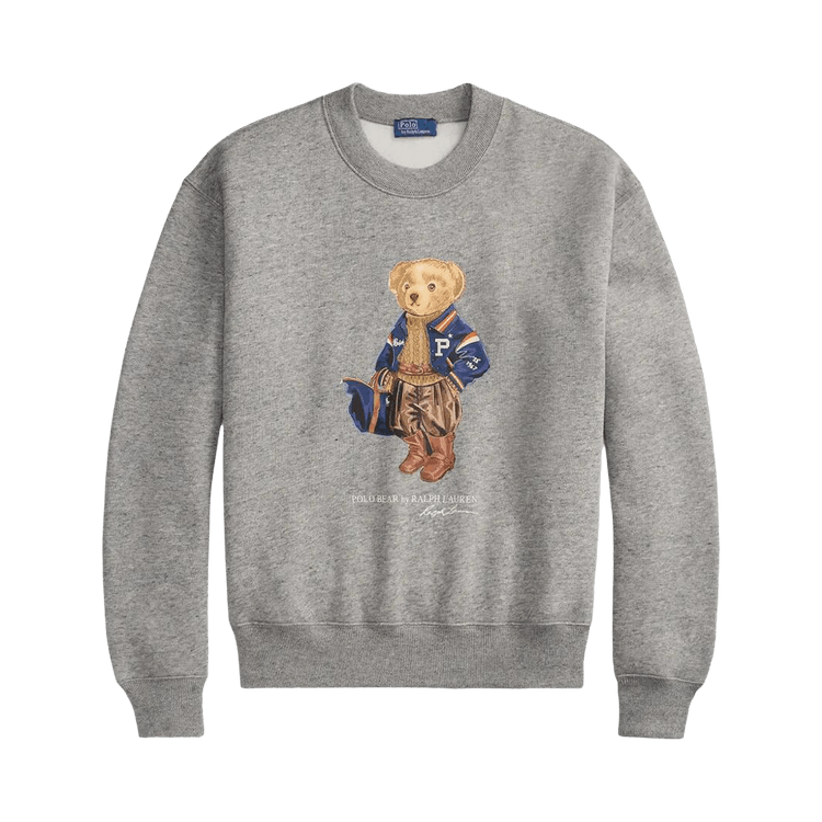 Polo Ralph Lauren Arctic Fleece-Knt-Long Sleeve-Crew Neck-Sweatshirt 'Dark Vintage Heather'