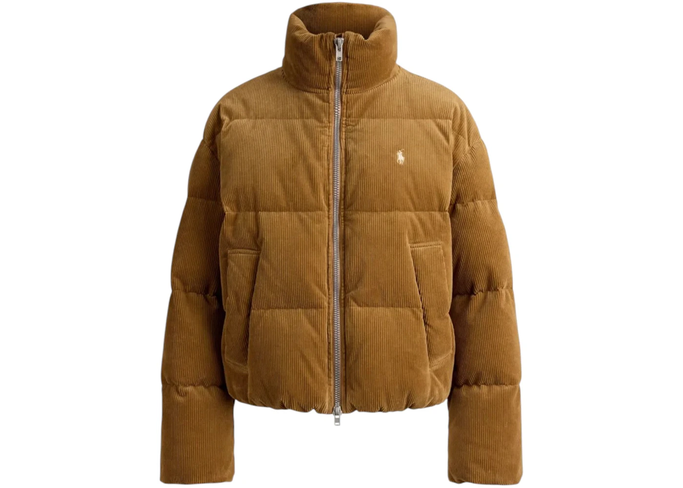 Polo Ralph Lauren Women's 10 Wale Str Cord Coat Tan
