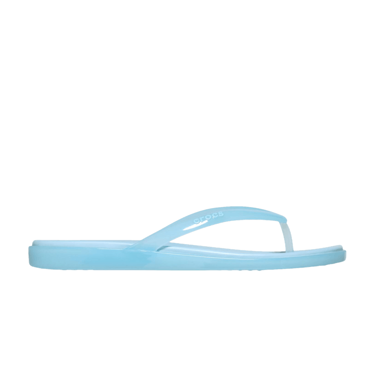 Crocs Wmns Miami Jelly Rounded Toe Flip 'Sky Blue Jelly'