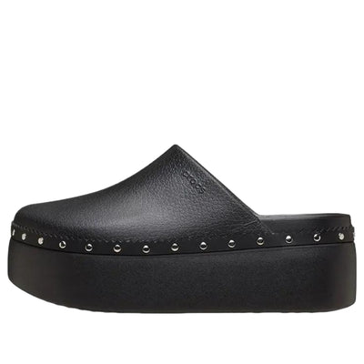 (WMNS) Crocs Dylan Platform Studded Clog 'Black'
