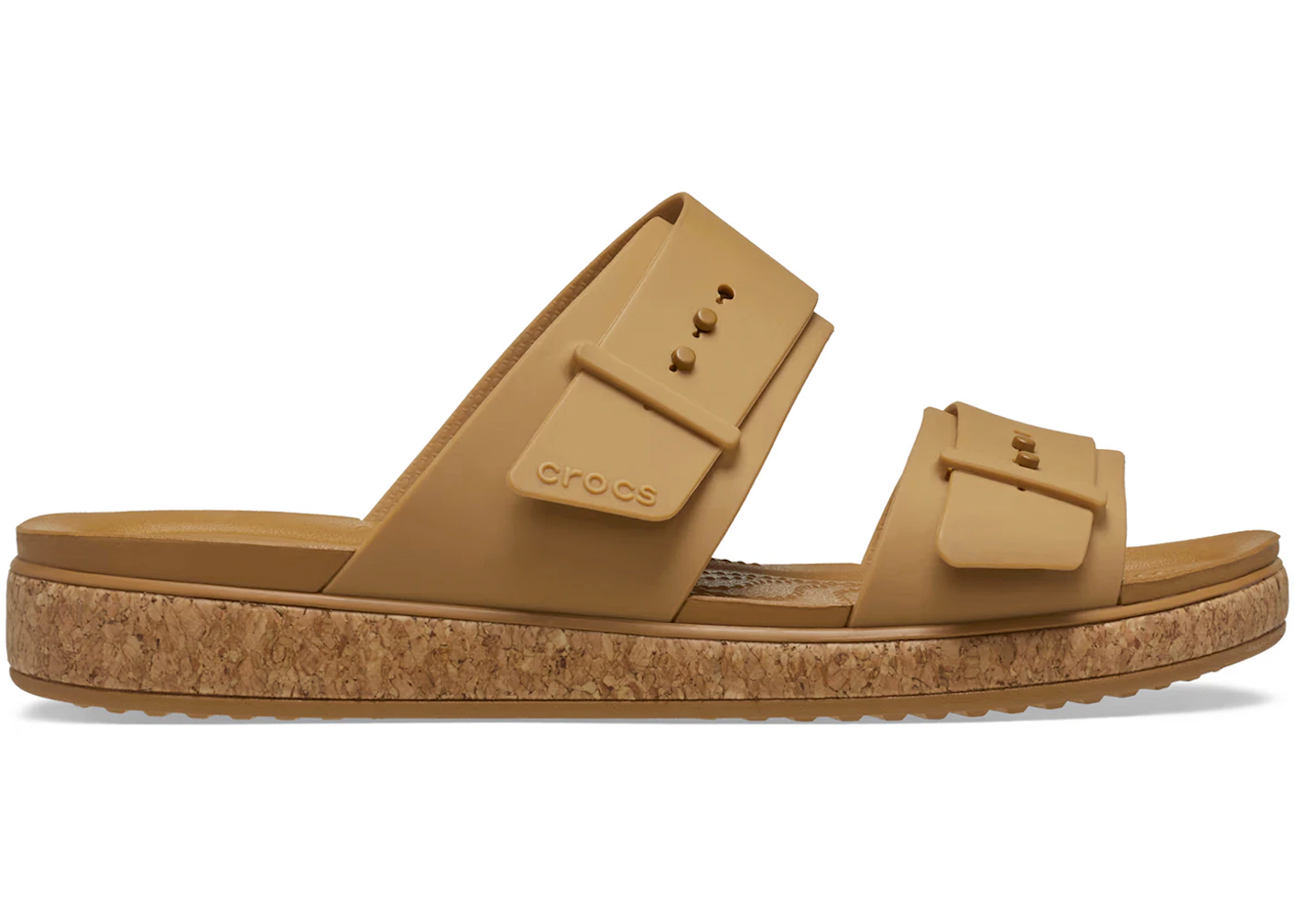 Crocs Brooklyn Buckle Low Low Cork Sandal Umber (Women's)