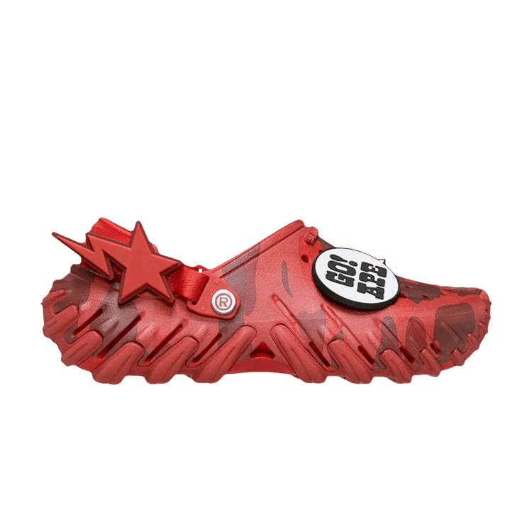 BAPE x Crocs Echo RO Clog 'Red Camo'