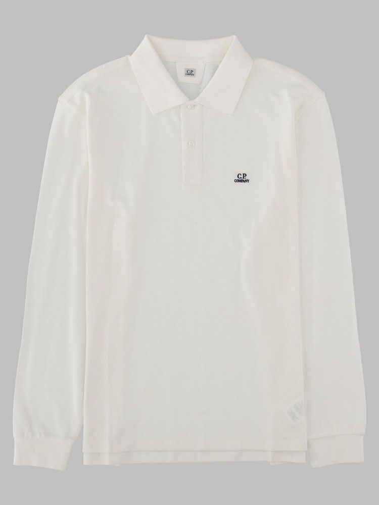 C.P. Company Long-Sleeve Logo Polo Shirt