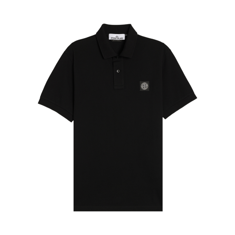 Stone Island Compass Patch Logo Polo 'Black'