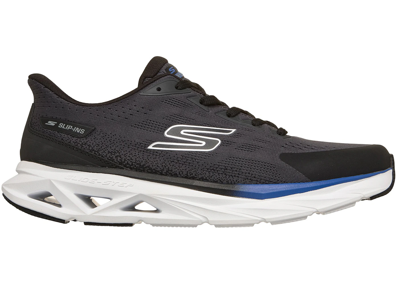 Skechers Slip-ins Glide-Step Vortex Black Charcoal Royal