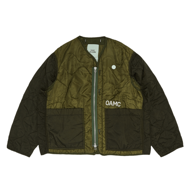OAMC Woven Re Work Zipped Liner 'Sea Green'