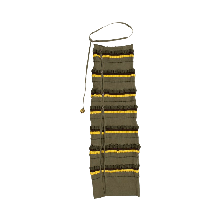 Jacquemus Le Maille Concha Midi Skirt 'Dark Green'