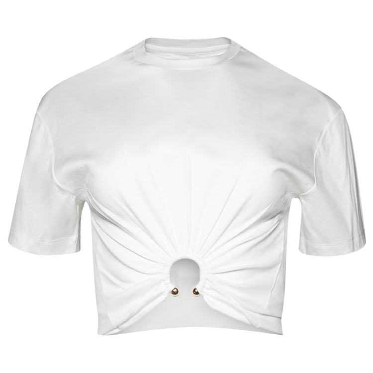 Rabanne Haut Top Short-Sleeve 'Off White'