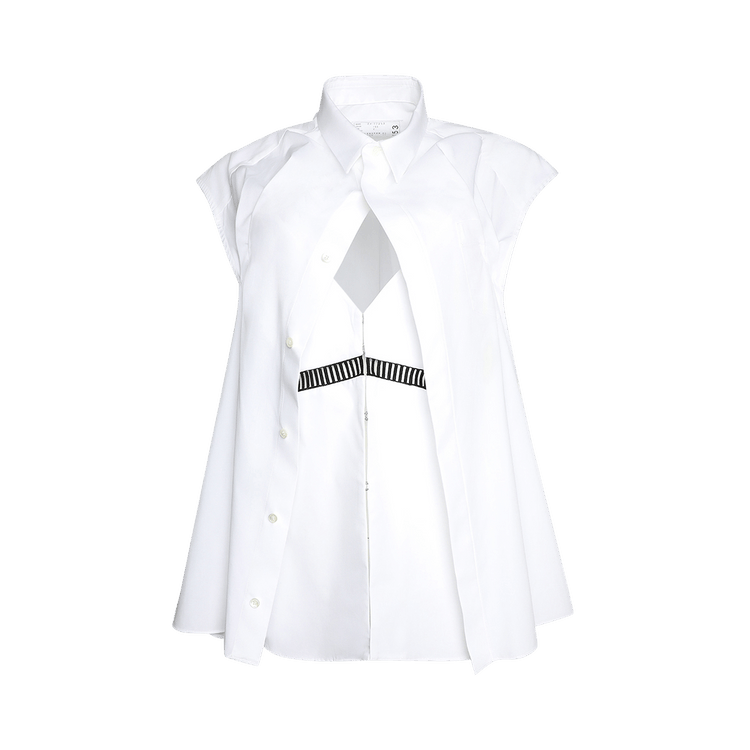 Sacai Poplin Shirt 'Off White'