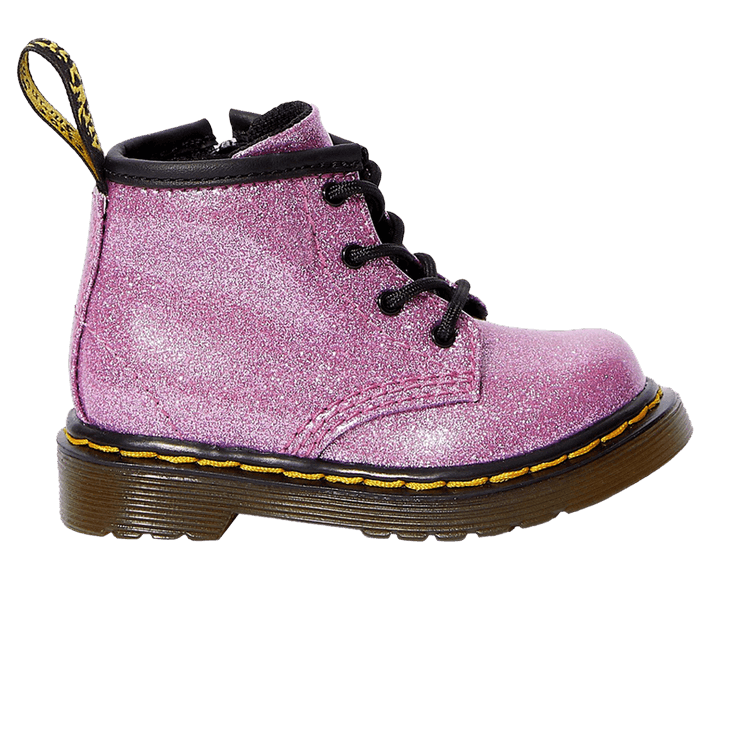 Dr. Martens 1460 Glitter Lace Up Boot Toddler 'Dark Pink'