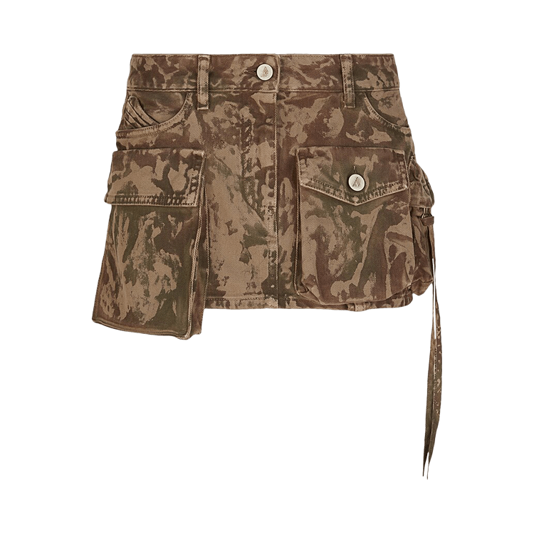 The Attico Fay Mini Skirt 'Chocolate/Eden'