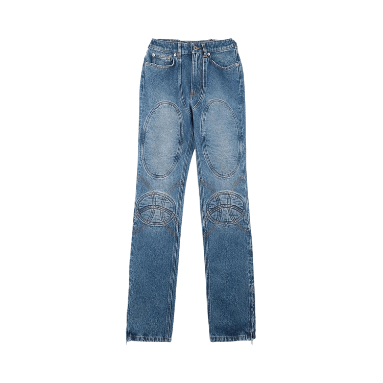 Jean Paul Gaultier Lace-Up Denim Jeans 'Vintage Blue'