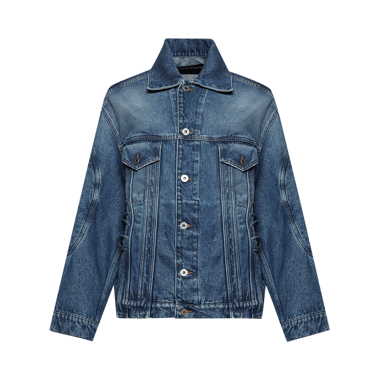 Jean Paul Gaultier Lace-Up Denim Jacket 'Vintage Blue'