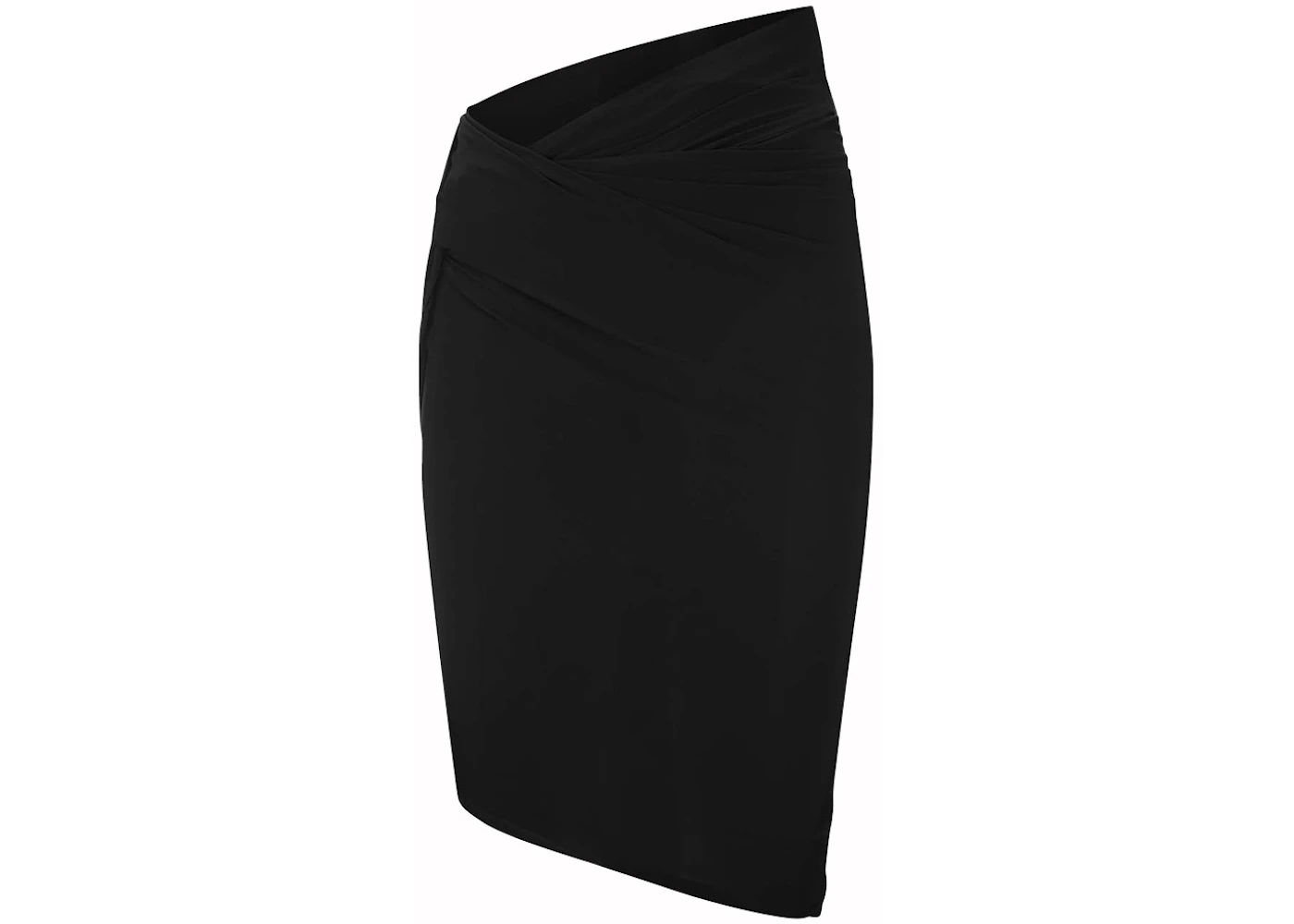 Jacquemus La Mini Jupe Drapeado Black