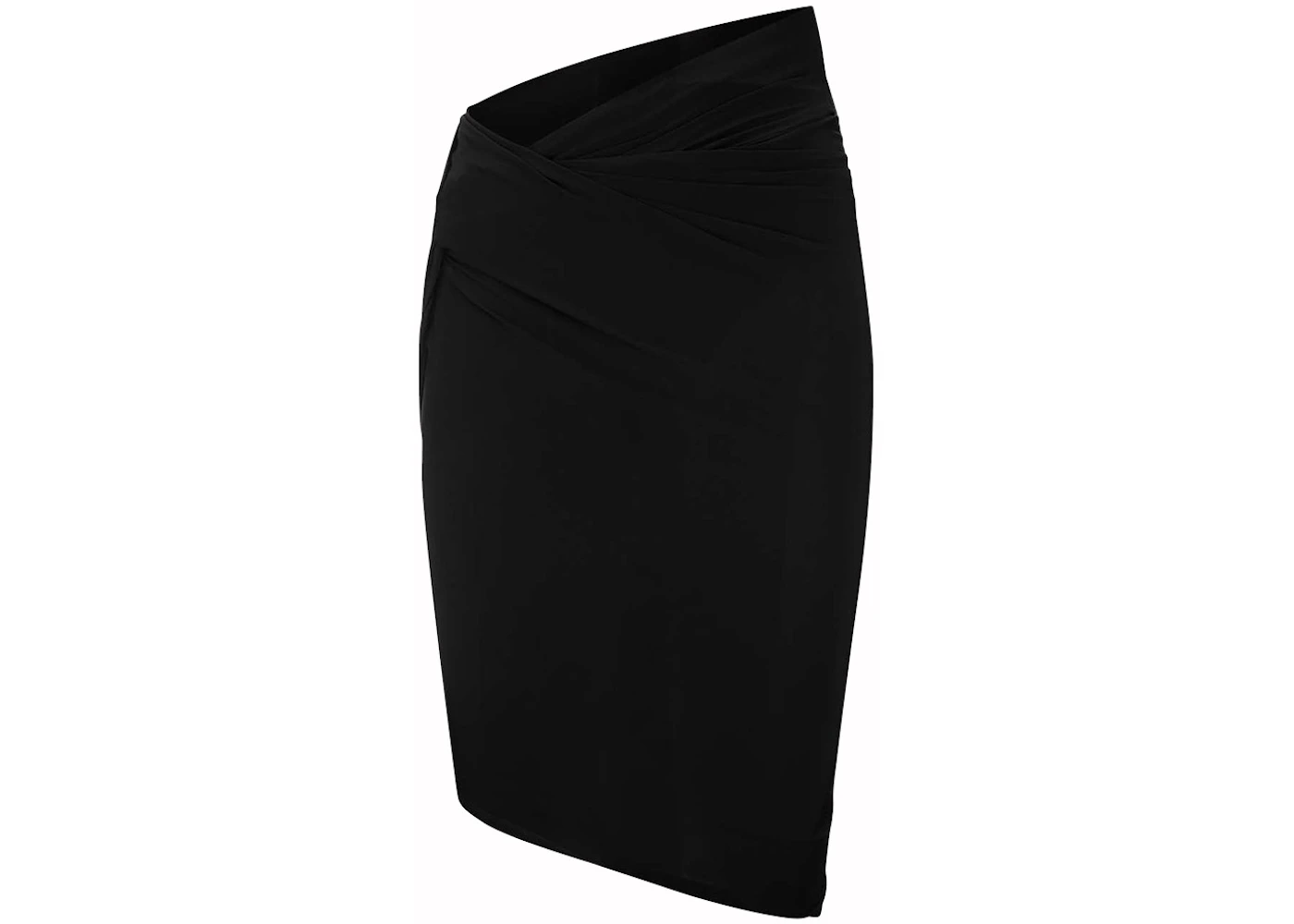 Jacquemus La Mini Jupe Drapeado Black