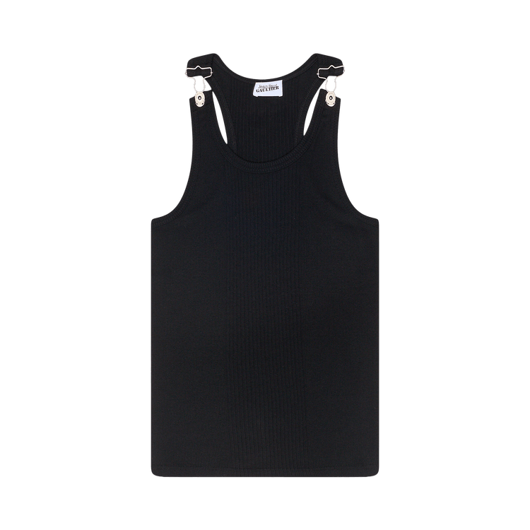 Jean Paul Gaultier Ribbed Tank Top 'Black'