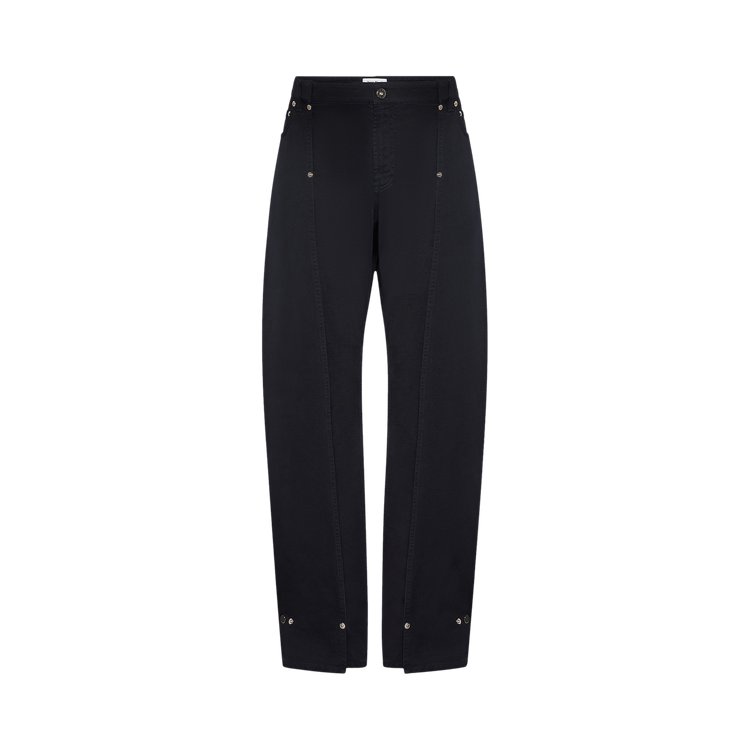 Jean Paul Gaultier Overdyed Denim Trouser With Upper Denim Panel 'Navy'